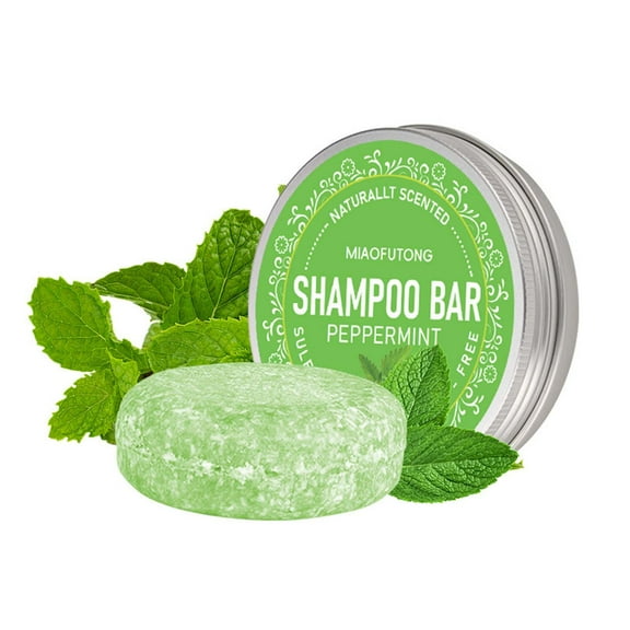 Hauiodp Green Mint Shampoo Reduces Hair Frizziness And Makes Hair Smoother 60g