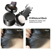 Hauiodp Hairline Powder - Root Touch Up Hair Color for Gray Coverage - Bald Spot Concealing Hair Powder for Women & Men - 24-Hour Stain-Proof - Dark Brown