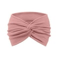 thumbnail image 1 of Hauiodp Headbands for Women, Wide Hair Bands, Elastic Thick Head Bands, Stretchy Soft Sports Sweat Bands for Spa Workout Running Gym, Twist Knotted Cotton Cloth Turban Hair Accessories, 1 of 5
