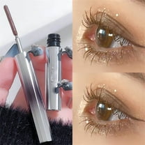 Hauiodp Iron Wand Mascara Brushless Metal Wand Mascara Black Washable Metal Mascaras Waterproof Long-Lasting Curling Eyelash Iron Mascaras With No Flaking 1.5g