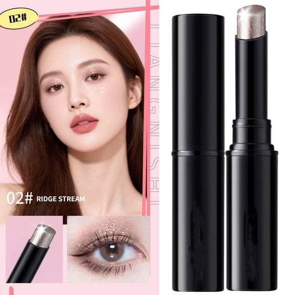 Hauiodp Jelly Eye Shadow Stick Water Glitter Lasting Waterproof Makeup Refractory Pearlescent Face Highlight Refreshing Gospels Newbie Eye Shadow Stick