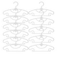 thumbnail image 1 of Hauiodp Kids Clothes Hangers, Adjustable Baby Clothes Hangers for Closet, Sturdy Heavy Plastic Onesie Organizer for Infant Newborn Toddler, Stackable Kids Children’s Outfit Hangers, 1 of 5
