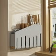 thumbnail image 1 of Hauiodp Kitchen Utensil Storage Rack, Wall Mounted Knife Block, Multifunctional Kitchen Knife Storage, Cooking Utensils Stand, Knives Chopstick Organizer for Kitchen, 1 of 6