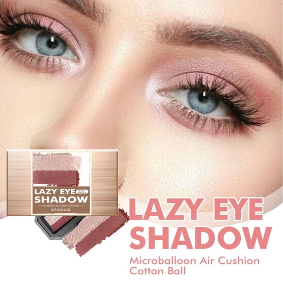 Hauiodp Little Eye Shadow Makeup Cushion Gradual Change Eye Shadow Beginner Eye Shadow Eye Easy Color Makeup 4g