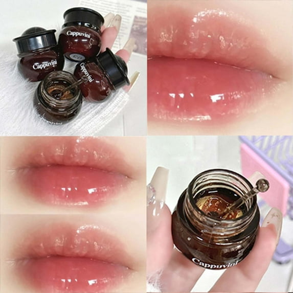 Hauiodp Little Pot Lip Mask Lip Mud Moisturizes And Softens Lip Lines