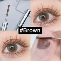 Hauiodp Mascara, 2025 New Waterproof Silk Fibre Thick Mascara,Metal Wand Mascara Tubing, Black Washable, Long-lasting 3D Curling Eyelash, Smudge Proof & No Flaking