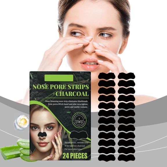 Hauiodp Mild Cleansing Face Blackhead Firming Pore Carbon Head Removing Pore Strip Non-aromatic Cleansing Carbon Hole Cream Cleansing Non-tight Nose Patch