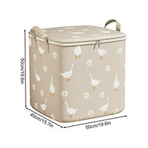 Hauiodp Multipurpose Large Capacity Clothes Storage Bins with Lids, Storage Containers with Reinforced Handle, Stackable Zippered Clothes Organizer for Blanket, Comforter, Pillow, Bedding