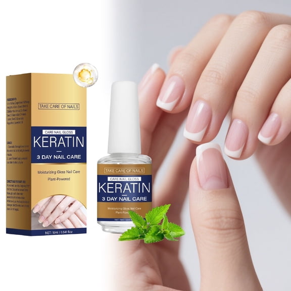 Hauiodp Nail Strengthener Natural Calcium Nail Hardener Extra Strong And Resist Brittle Nails Strengthener For Damaged Weak Nails Repair Serums 16ml