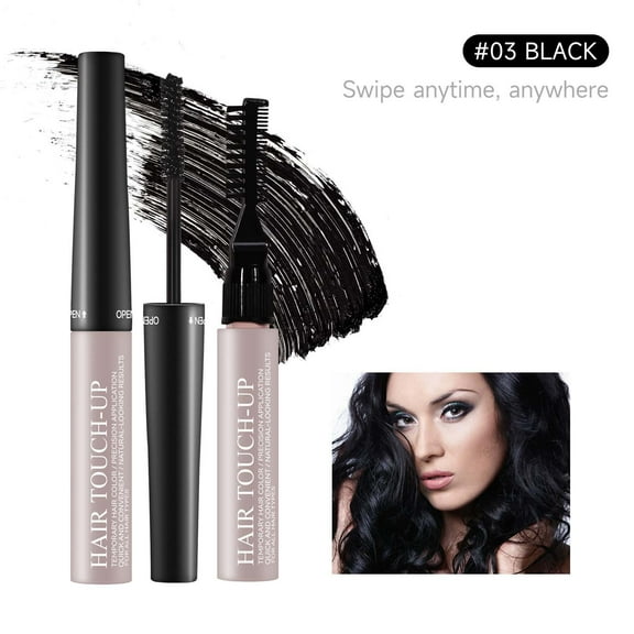 Hauiodp Natural Hair Color Patch Stick Does Not Fade Covers White Hair Dark Brown Long-lasting Coloring Waterproof