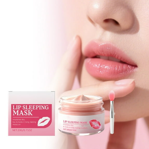 Hauiodp Night Moisturizing Sleep Moisturizing Lip Mask Moisturizes And Smoothes Dry Lips Comfortable