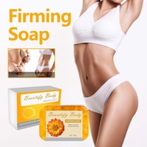 Hauiodp Orange Peel Body Firming Soap Firming Sculpting Moisturizing Body Cleansing Soap 90g