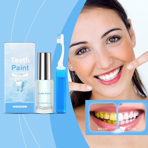 Hauiodp Our Teeth Paint Teeth Paint Instant Paint Gives You Instantly Whiter Teeth And Increases Confidence And Results 20ml