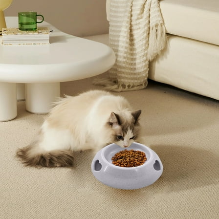 Hauiodp Plastic Pet Bowl, Plastic Dishes, Anti-Slip Dog Bowl Cat Bowl for Food or Water, Dog Food Dish for Small Dogs