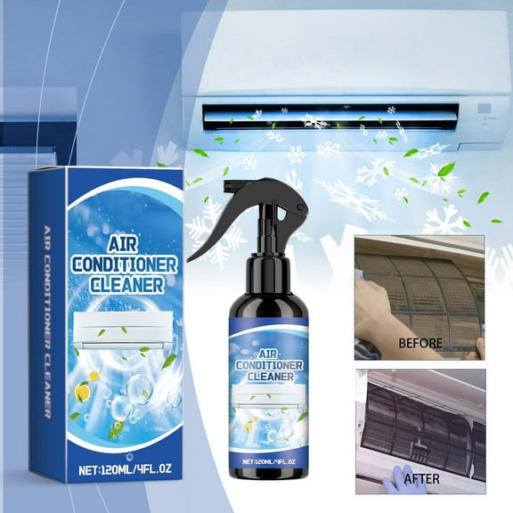 Hauiodp No Rinse Air Conditioner Cleaner, Multi-Purpose Household Wall Mounted Air Conditioning Foam Cleaner, Air Conditioner Coil Cleaner, No Washing AC Cleaner Foam Spray