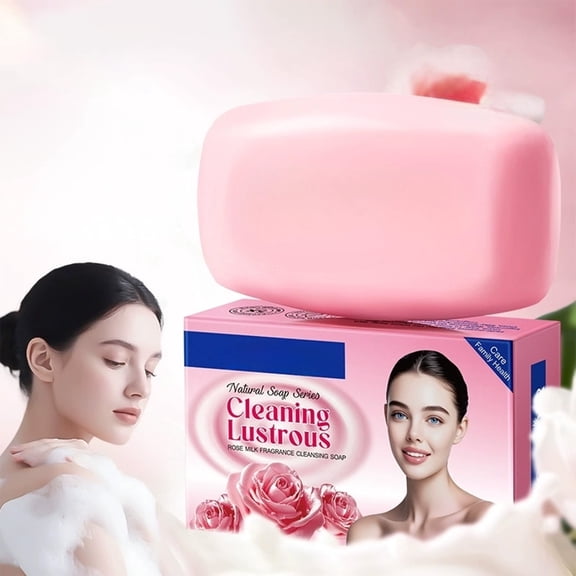 Hauiodp Rose Milk Scented Cleansing Soap Cleansing Body Handwork Soap 100g