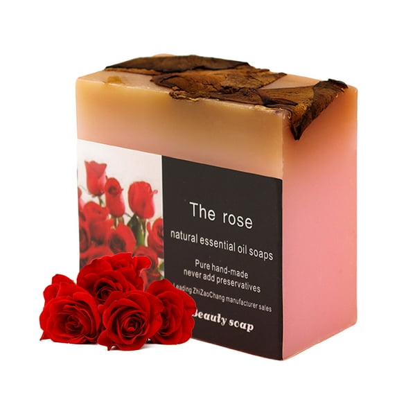 Hauiodp Rose Oil Hand Made Soap Clean Moisturizing Soap Moisturizing Soap Adult And Child Bath Hand Soap