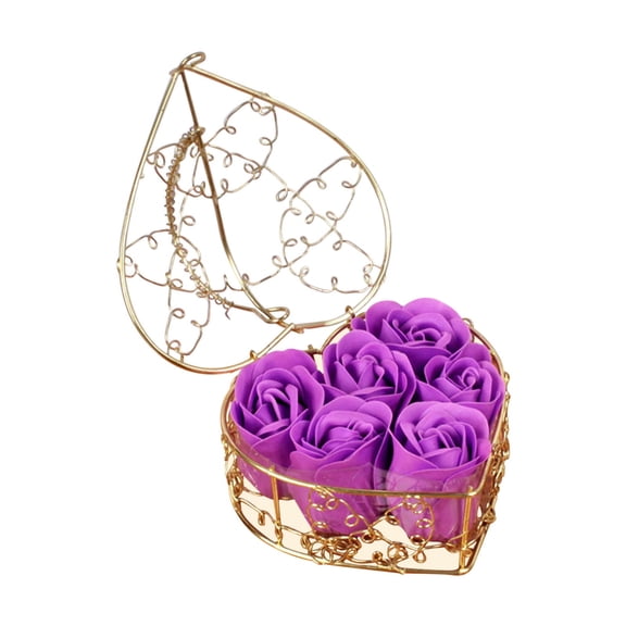 Hauiodp Scented Roses Flower Artificial Flowers Wedding Party Bath Soap Oil Rose Soap Flower Valentine's Day Gifts