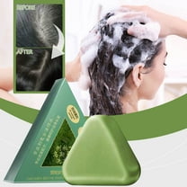 Hauiodp Shampoo Bar Natural Usman Grass Shampoo Soap Plant-Based Solid Shampoos Bar Gentle Cleansing Nourishing Care For Looking Hair Strengthens Hair 120g