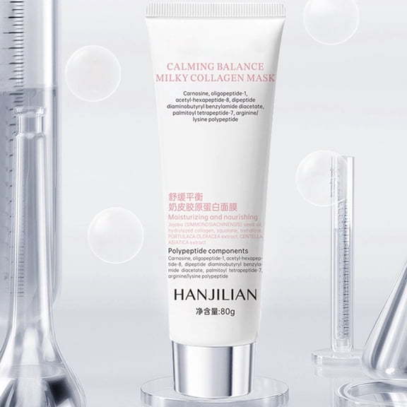 Hauiodp Soothing And Balanced Milk Collagens Facial Mask Lifts Tightens Moisturizes Tears And Pulls Facial Mask