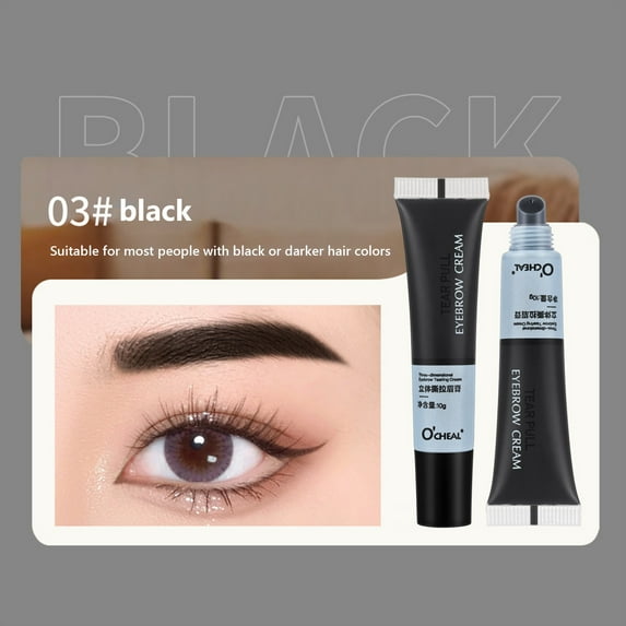 Hauiodp Tear Pull Eyebrow Glue Tear Tear Type Dyeing Eyebrow Paste Easy To Color Makeup 10g