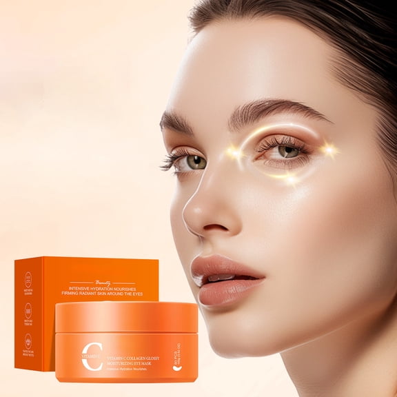 Hauiodp Vitamin C Collagens Brightening Moisturizing Eye Mask Hydrating Eye Masks 100ml