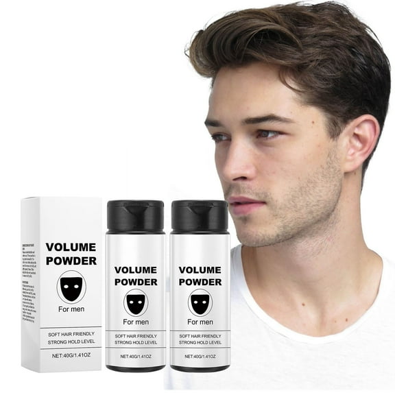 Hauiodp Volume Powder For Men Instantly Adds Texture And Volume Natural Ingredients Strong Hold 40g 2pc