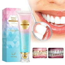 Hauiodp Whitening Toothpaste for Adults, Niacinamide Intensive Whiten Toothpastes with Natural Gentle Care Deep Stain Removal Clean Peach Flavor, Improves Gum Health, Fresh Breath