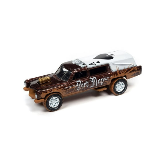 Haulin' Hearse Custom, Dark Copper/Bronze - Johnny Lightning JLSP255/24B - 1/64 Scale Diecast Car