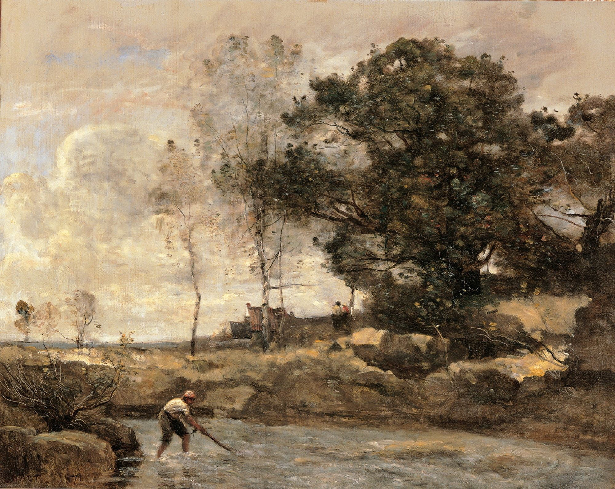 Hauling In The Nets Canvas Art - (36 x 24)