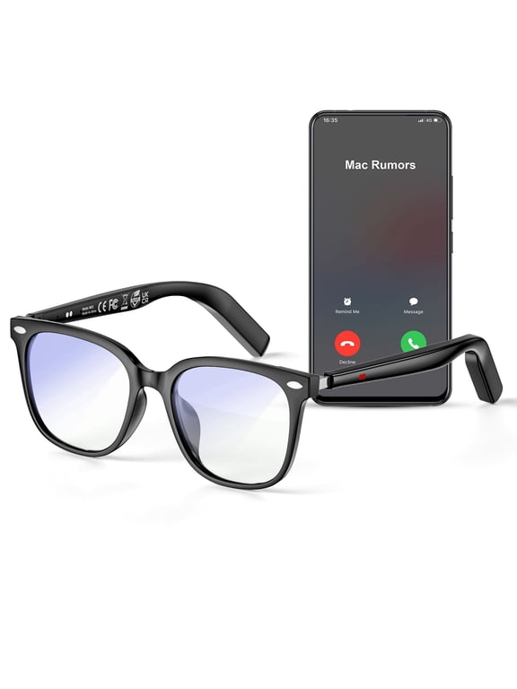 AI Smart Wireless Bluetooth Glasses for Men/Women with Speakers/Answer Calls/Music/Sports/Travel/Drive/Busniess (Color Change Lenses)