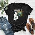 thumbnail image 1 of Haunted By 67 Teaching Ghost Teacher Halloween Meme Unisex T-Shirt, up to Size 5XL, 1 of 2