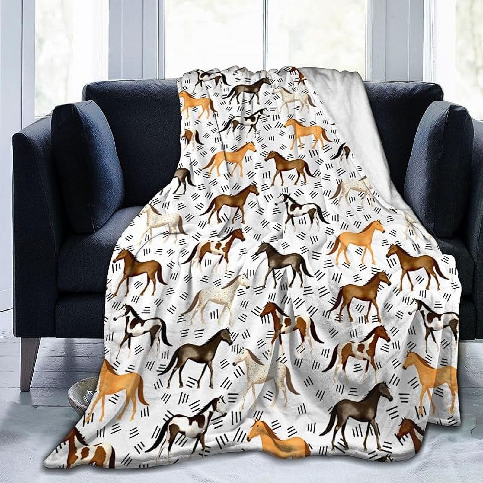 Haunted Halloween Fleece Throw Blanket Elegant Comfort Lightweight