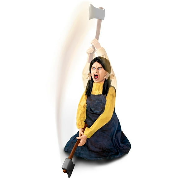 Haunted Hill 48" Farm Axe Me Something, Halloween Decor, HHAXEGIRL-5FLSA