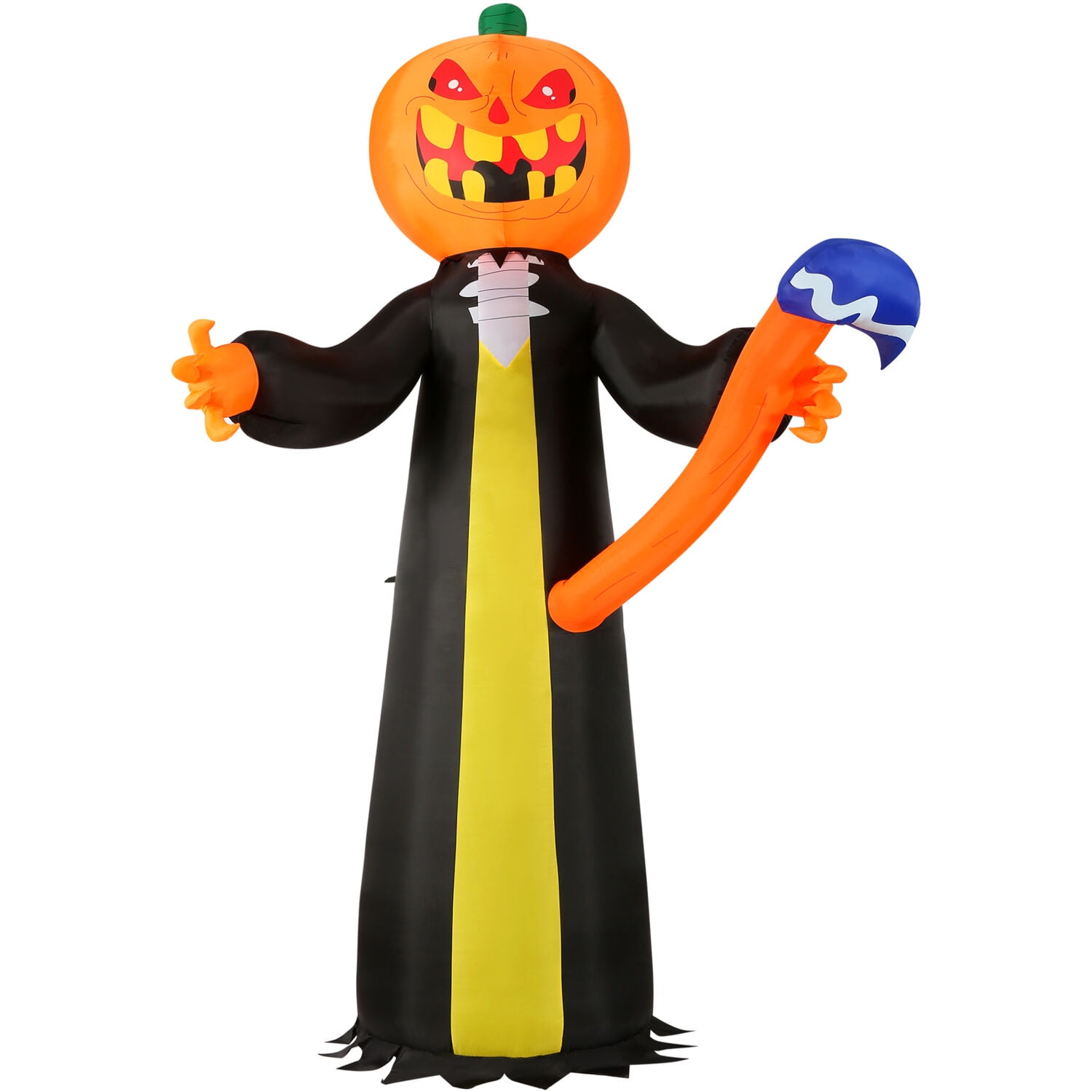 Haunted Hill Farm 10Ft. Inflatable Halloween JackOLantern Reaper LED