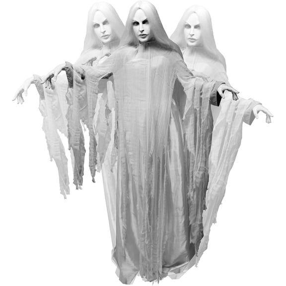 Haunted Hill Farm 31.5 in Rising Ghost Woman Animatronic, Halloween Decor, HHRISEGHSTWM-1FLSA