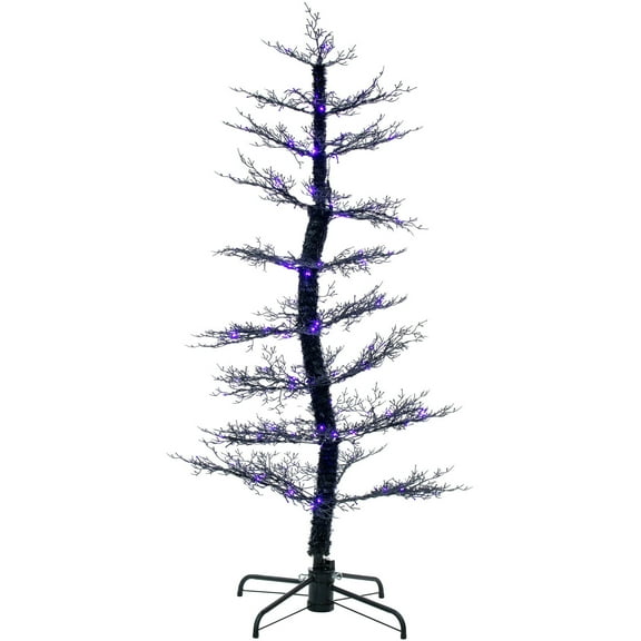 Haunted Hill Farm 5 ft Dancing Halloween Tree Animatronic, Halloween Decor, HH050DANCETR-PUR