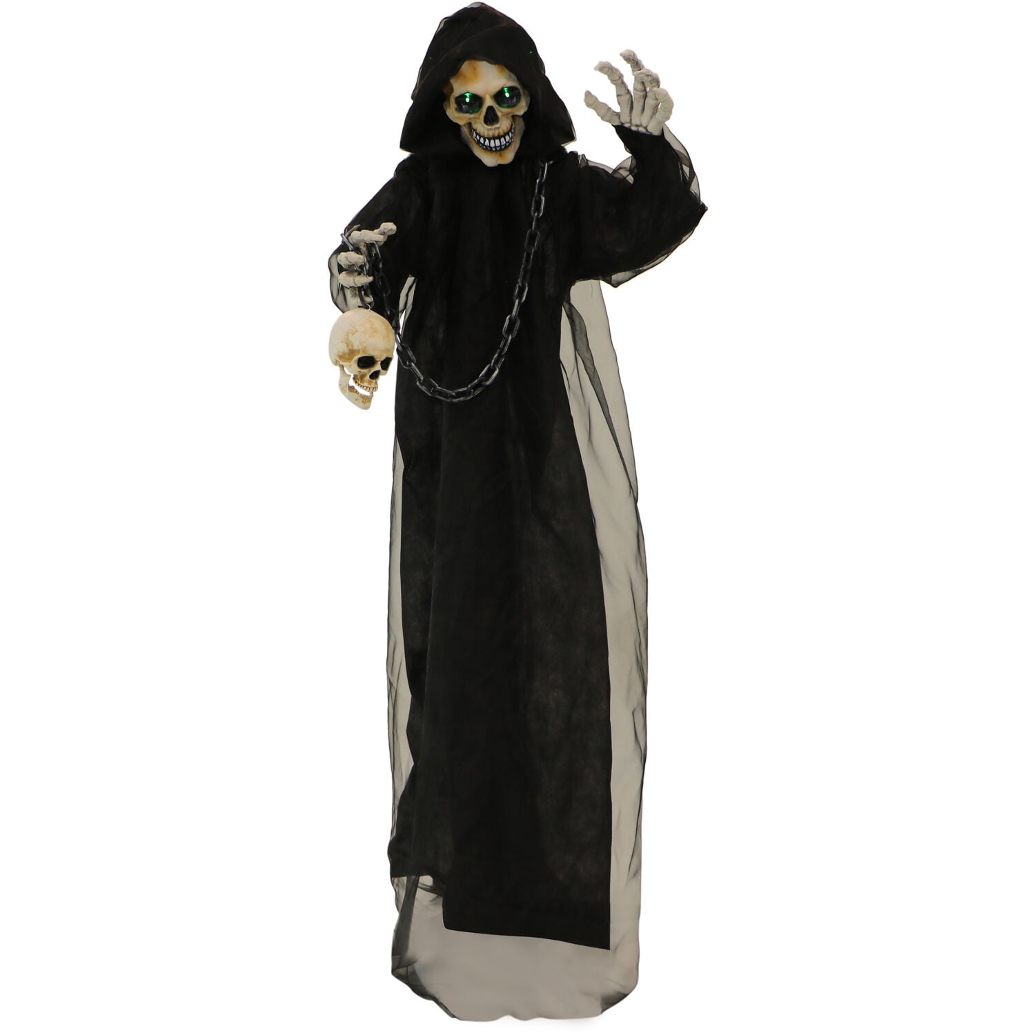 Haunted Hill Farm 5.2-ft. Standing Reaper, Indoor/Covered Outdoor ...