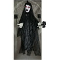 thumbnail image 1 of Haunted Hill Farm 4.25 ft Animatronic Demon Widow Door Greeter, Halloween  Decoration, HHLADY-12HLSA, 1 of 17