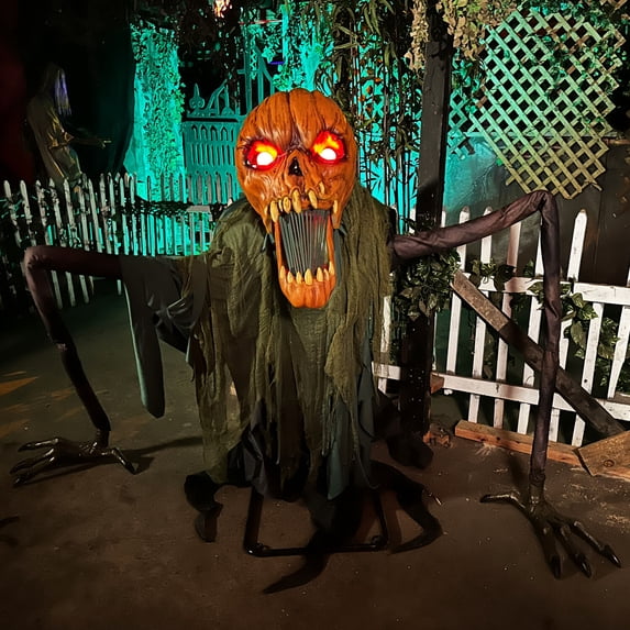 Haunted Hill Farm 7.3 ft. Scary Groundbreaking Jack Halloween Animatronic by Tekky, HHGROUNDJACK-1FLSA