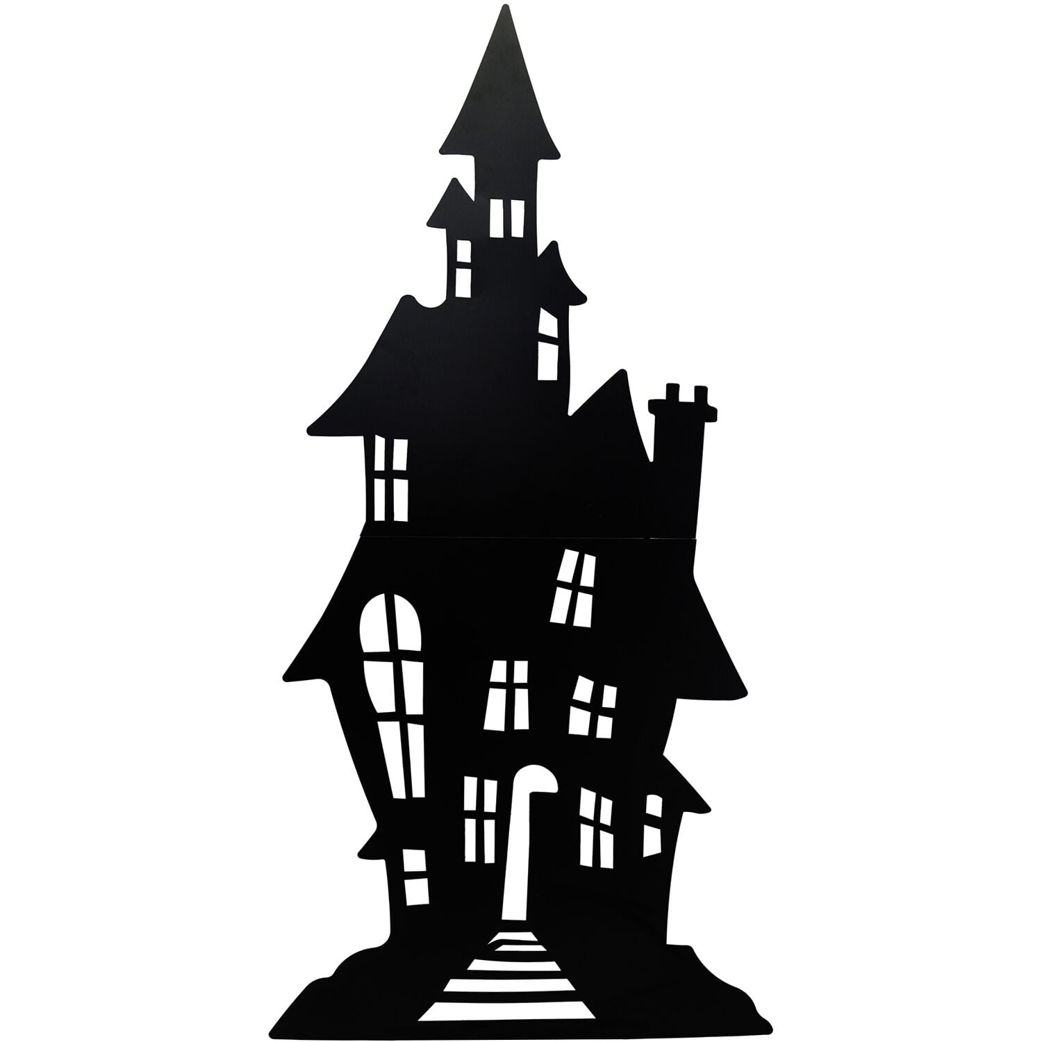 Haunted Hill Farm Haunted House Iron Halloween Silhouette