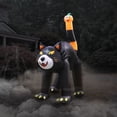 thumbnail image 1 of Haunted Hill Farm 10-Ft. Tall Pre-lit Inflatable Black Cat, HIBCAT103-L, 1 of 12