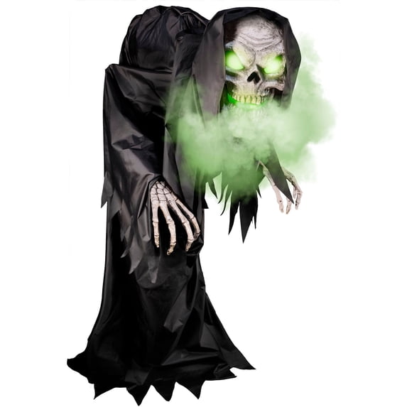 Haunted Hill Farm 85" Phantom Animatronic by SVI with Lights and Sound, Halloween Decor, HHHNCHRPR-1FLSA