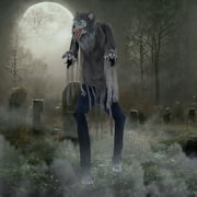 Haunted Hill Farm 7-Ft. Tall Motion-Activated Towering Werewolf, Premium Halloween Animatronic, Plug-In