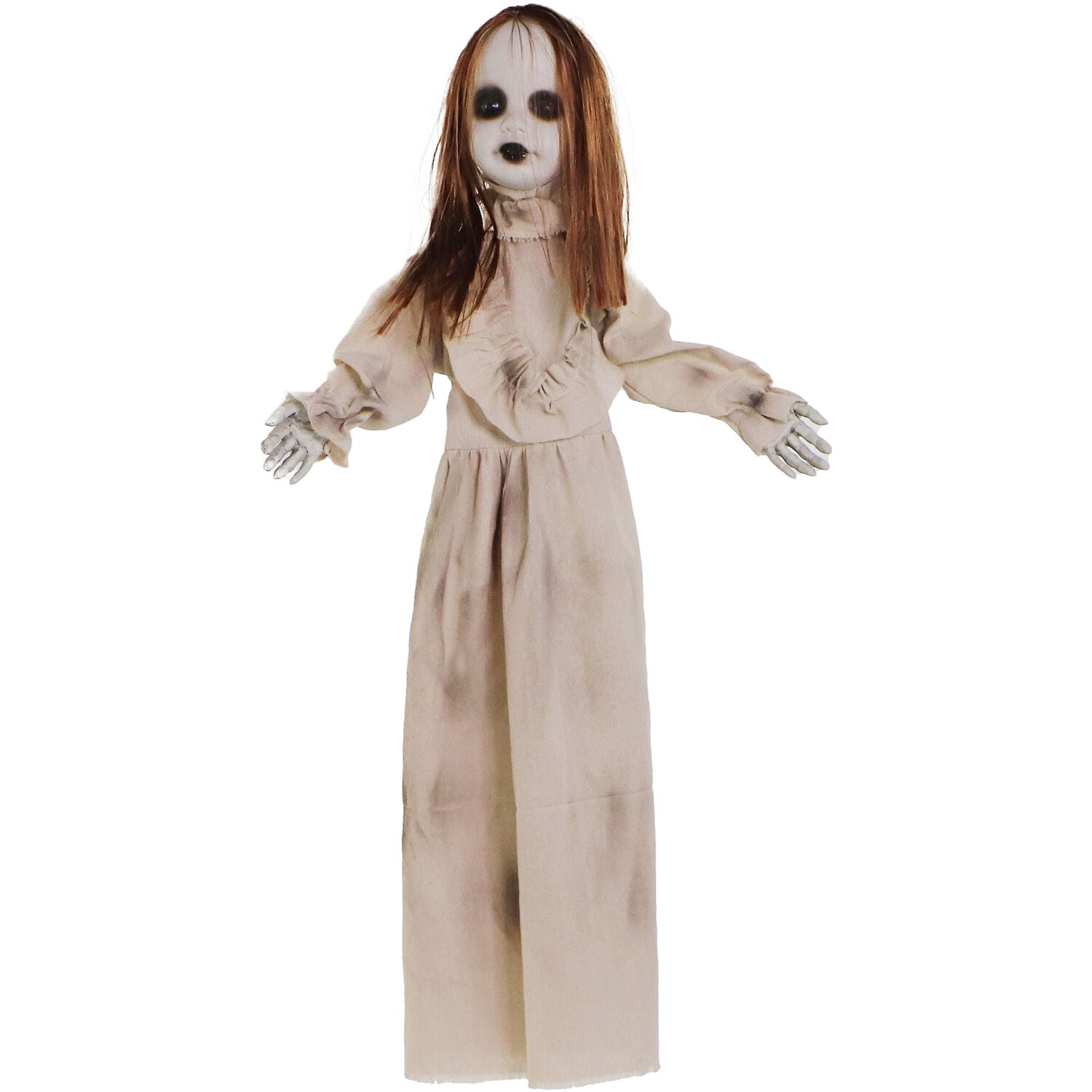 Haunted Hill Farm Zombie Girl Animatronic with Lights and Sound