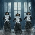 thumbnail image 1 of Haunted Hill Farm Light-Up Witch Trio on Stakes, Halloween Lawn Decoration, Hanging Option, HHWITCH-1STL, 1 of 11