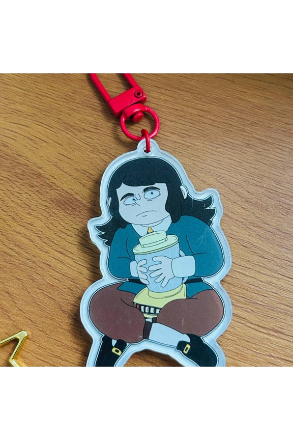 Haunted Hotel Cat Demon Character Acrylic Keychain Cute Chibi Fan Art Bag Charm