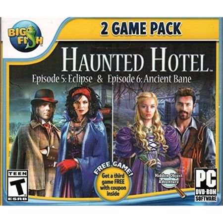 Haunted Hotel Episode 1: Eclipse + Episode 2: Ancient Bane Hidden Object Pc Game Dvd-Rom