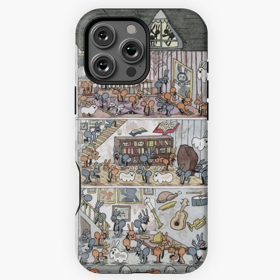 Haunted House Ants Spooky Art Phone Case for iPhone 16 15 14 13 12 11 Pro Max M5902763