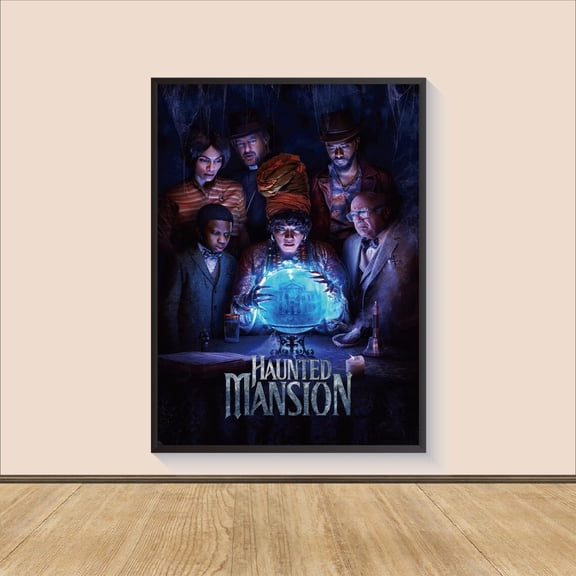 Haunted House Comedy Wall Art Theme Park Ghost Mansion Mystery Decor, Unframed Poster